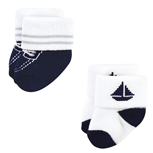 Image of Hudson Baby Baby 8-pack Cotton Rich Newborn and Terry Socks