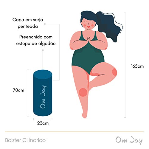 Bolster Cilíndrico Grande - Yoga