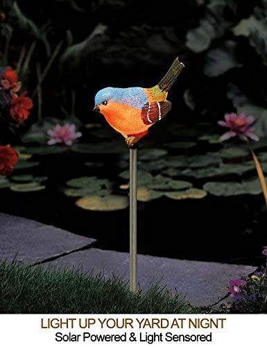 Bright Zeal 21211N Set Of 2 Led Solar Stake Lights Color Changing Bird Figurines - Outdoor Multi Color Solar Birds Yard Lights Waterproof Colorful Garden Decor thumb #4