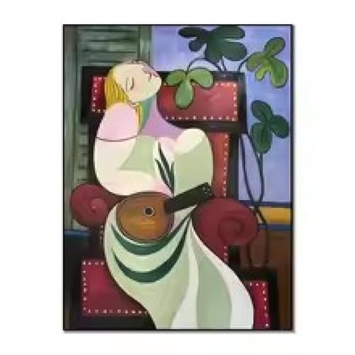 Affiche abstraite femme rêve pour salon élégant
