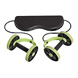 WingFly - Doppia ruota AB per palestra, fitness, per allenamento a casa, con 5 elastici