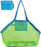 Bolsa adjunta en el interior: la bolsa pequeña está diseñada especialmente para teléfonos, billeteras, anteojos de sol, gafas o llaves. La bolsa de malla de playa puede ponerlos todos juntos convenientemente.El bolsillo con cremallera protege bien sus pertenencias personales.