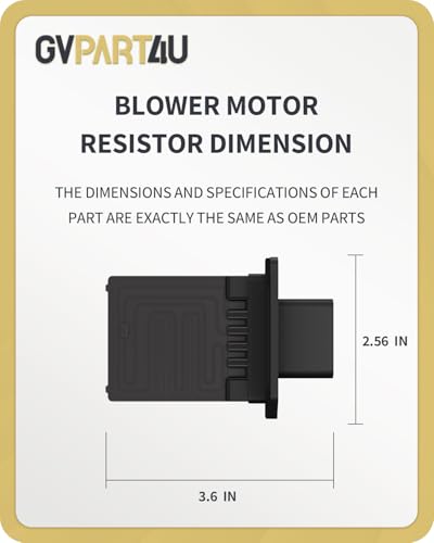 Image of Blower Motor Resistor 973-444 2004-2017 for Ford F150 Expedition Mustang, for Lincoln & Mercury, 2008 2009 2010 2011 2012 Blower Resistor YH1715 for Manual AC Control Air-Conditioning System