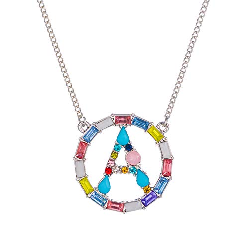 SportsWell Womens Girls Initial Letter Alphabet Necklace Pendants Jewelry Silver A