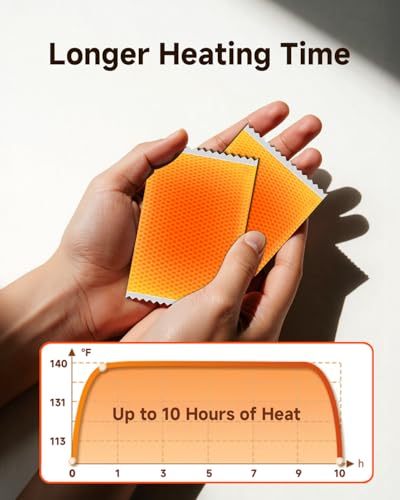 YOSHENNMO Hand Warmers Disposable - Up to 10 Hours of Heat, Super Long Lasting Air Activated Warmers, Quick & Easy Activation, Portable Odor, Free Warmth for Hands (9 Pairs) - image 2
