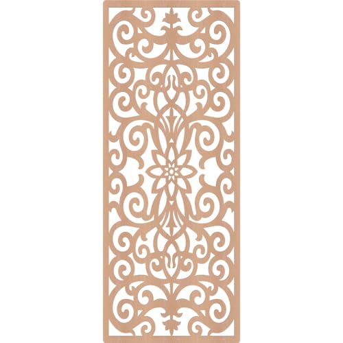 Image of Buel Decorative Pierced Fretwork Wood Wall Panels, 25 3 /8 inchW x 64 3 /8 inchH x 1 /4 inchT, Alder