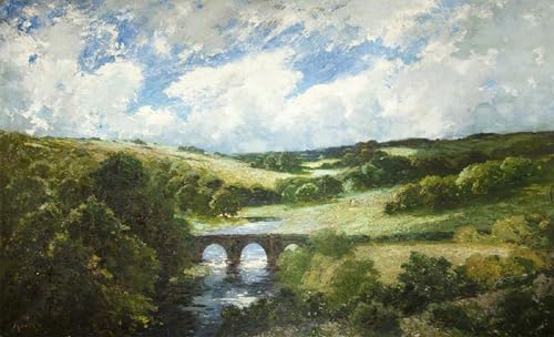 Art mural Devonshire par E. Mostyn pour déco de chambre zen