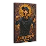 ZYGNBHL Poster für Wohnzimmer, berühmter Tennisspieler, 