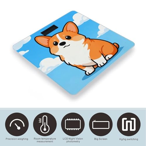 Báscula digital Corgi Dog para peso corporal, hasta 180kg miniatura 3