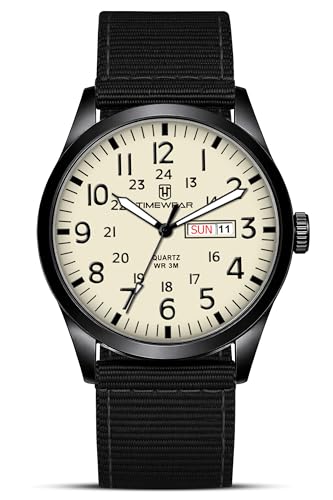 Image of TIMEWEAR Analog New Track Number Dial, Day Date Functioning, Nylon Fabric Strap Watch for Men