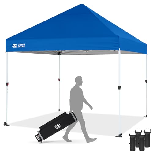 CROWN SHADES 10x10 Heavy Duty Canopy - Premium Pop Up Canopy...