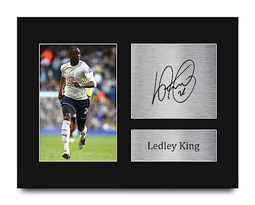 HWC Trading Ledley King Tottenham Hotspurs Spurs Gifts Printed Signed Autograph Picture for Fans and Supporters - US Letter Size