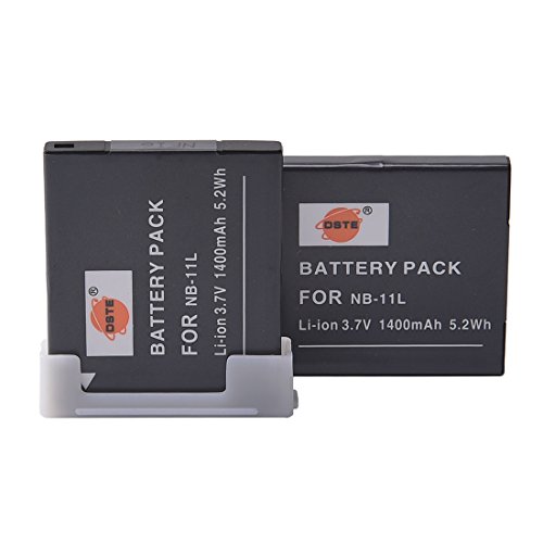 DSTE 2 baterías de iones de litio NB 11L compatibles con Canon PowerShot A2300 is, A2400 is, A2500, A2600, A3400 is, A3500 is, A4000 is, ELPH 110 HS, ELPH 115 HS, ELPH 130 HS, PELPH 130 HS, PEL. H 320