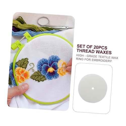 Lurrose 40 Peças Cera de fio de ponto cruz condicionador de cera de fio cera para bordar artesanato