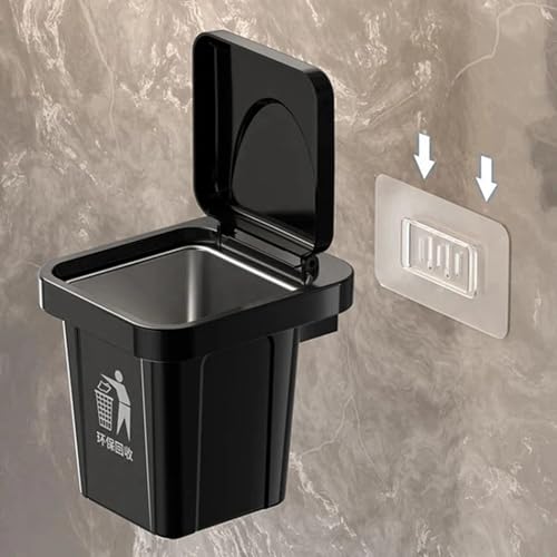 Cenicero de pared de acero inoxidable con tapa en forma de cubo 3 unidades 3
