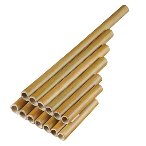 Pan Flute Instrument 13 C/G KEY Pipes Pan Flute Bamboo Pan Pipe Traditional Woodwind Musical Instrument For Musical Lover(Left,G)