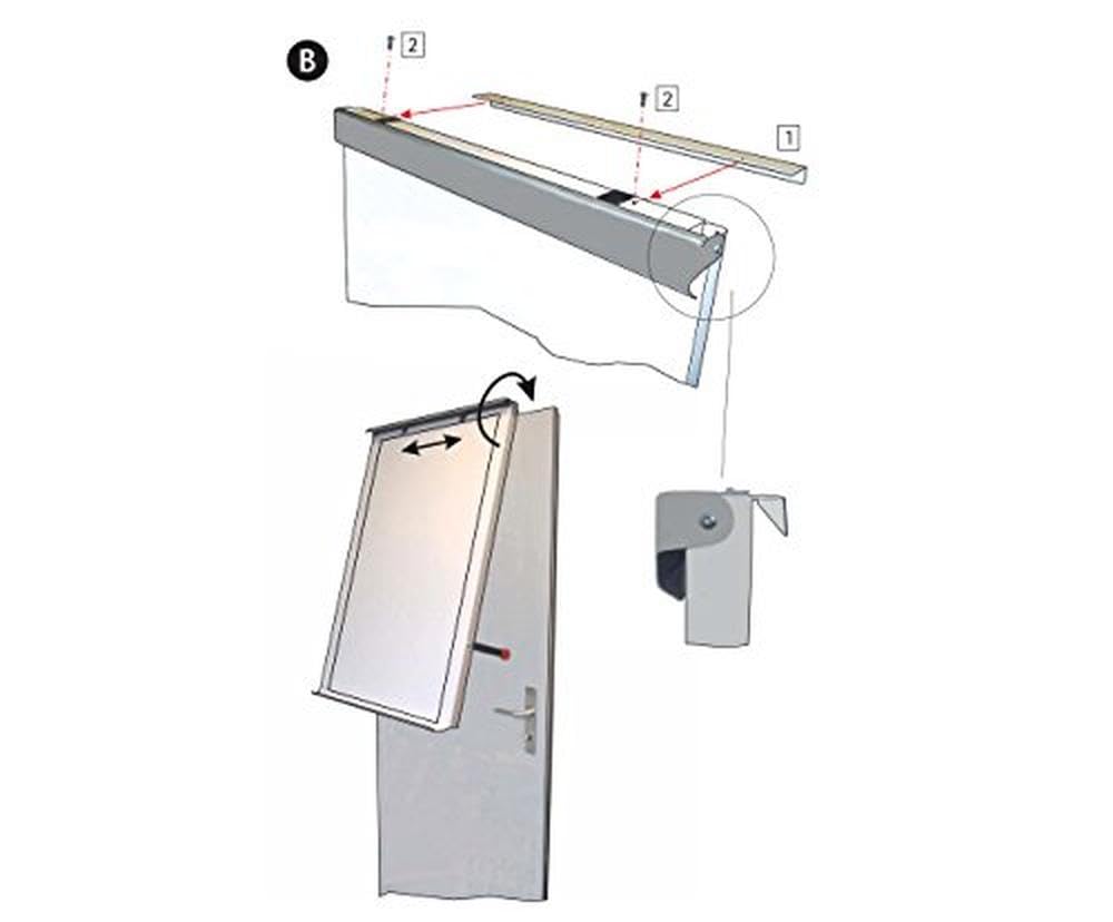 MAUL Flipchart MAULoffice 70 x 100 cm | Magnettafel für Wände und Türen | platzsparend im Büro | geeignet für Papier in verschiedenen Formaten | mit Ablage für Marker und Stifte | Silber | platzsparend einhängbar, Tür bleibt schließbar, robuste Stahlkonst