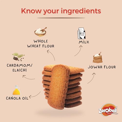 Image of Zerobeli Sugar Free Jowar Atta Biscuits 325g (Pack of 4) | Healthy High Fiber Snack| Wholesome, Delicious, and Guilt-Free | Perfect Blend of Nutrition and Flavor