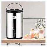 【Acier inoxydable 304 de qualité professionnelle】Fabriquée avec un intérieur en acier inoxydable 304 de qualité alimentaire, cette fontaine à eau chaude garantit une utilisation sûre et durable dans les environnements à forte activité comme les cafés et les traiteurs. Son isolation à double paroi maintient les boissons chaudes pendant 10 à 12 heures, idéale pour un service continu.