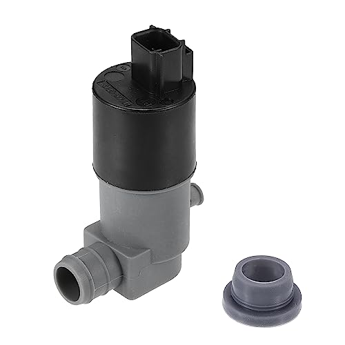 X AUTOHAUX Front Windshield Washer Motor Pump Fit for Toyota Yaris - 1Pcs Black