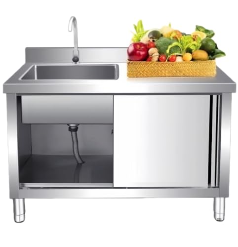 ������ �K�[�f�� �Ɩ��p�V���N 1�� �L�b�`�� �V���N ��Ƒ� �V���N���� �� ��^ �X�e�����X �� �V���N ���݂��� ���߂̃V���N �X�e�����X�� ��v ���艮�O �K�[�f���V���N�܂߂鐅�� �֌� 2�̃h�A�t�� (L100*50*80cm) [���s�A���i]