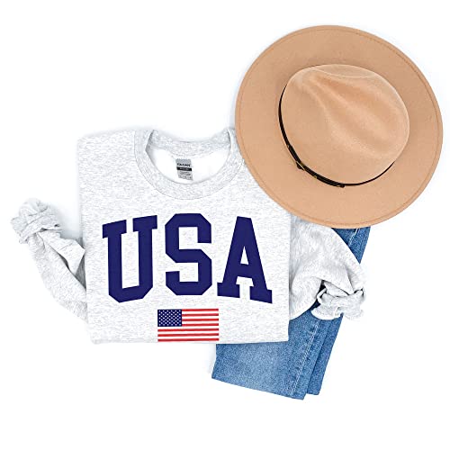 USA Sweatshirt - American Flag - United States - 4th Of July Sweatshirt - Patriotic Shirt - Red White & Blue - Unisex Crewneck Sweatshirt2