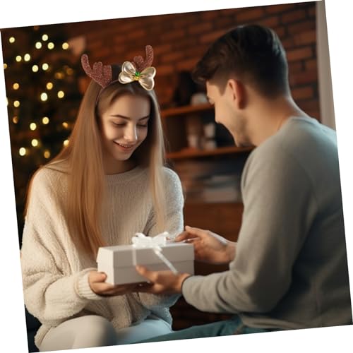 BESPORTBLE Tiaras De Natal Acessórios De Cabelo De Natal Faixa De Férias Argola De Cabelo De Chifre