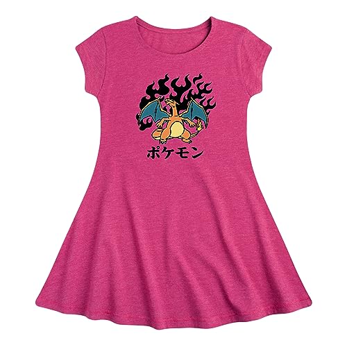 HYBRID APPAREL - Pokémon - Charizard Flash Fire - Toddler & Youth Girls Fit & Flare Dress