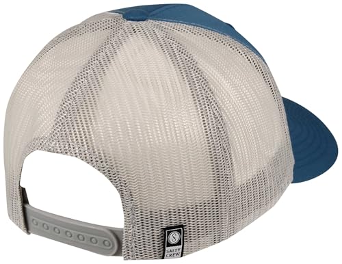 Image of Salty Crew Men's Fish Logo Retro Trucker Hat - Unisex Adjustable Baseball Hat for Adults - Premium Cotton