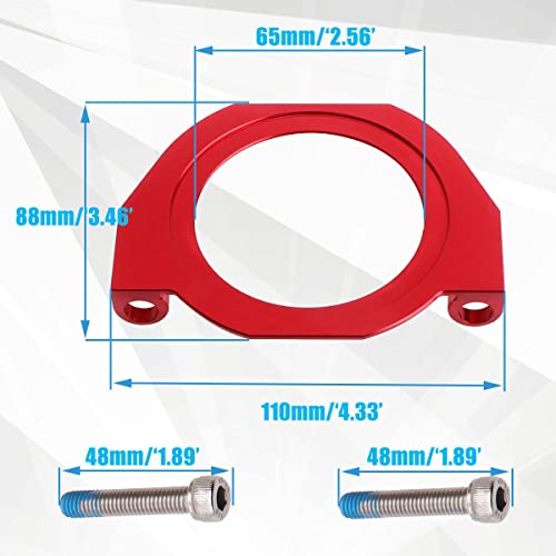 Urlwall Crank Seal Guard Plate For Bmw 335I 528I 135I S55 N54 N55 N52 Engines, Front Crankshaft Seal Engine Serpentine Belt Guards Protection Guards Plate Replacement (Red) #TOP5