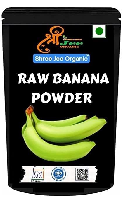 Shree Jee Raw Banana Powder (100g)| Natural Ingredients | No Sugar | No Salt | No Milk | No Preservatives for Face Mask, Hair Mask,bakery