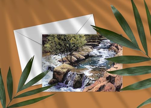 Image of Stonehouse Collection | Sedona, Arizona Note Cards |10 Boxed Cards & Envelopes | Red Rock Note Cards (Slide Rock)