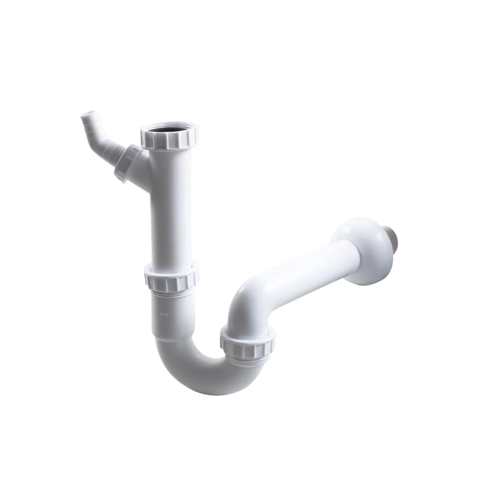 1 Pack Wall Mounted U Bend Drain Pipe For Kitchen Sink, Connect Dishwasher And Sink Basin