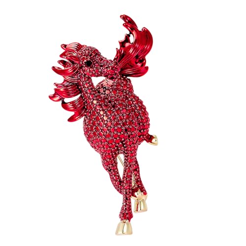 Stylish Crystal Accented Horse Shape Pin for Bags Hats and Clothing Accessories Evening Wear Clothing Accessory Evening Wear Hor