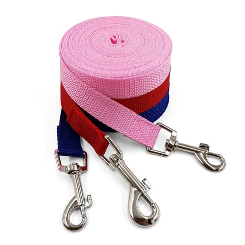 Image of 10 Feet Nylon Training Dog Leash for Small Medium Large Dogs Puppy Lead for Obedience Recall Training, Camping (Blue)