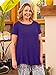 LARACE Plus Size Tops for Women Short Sleeve Shirts Casual Summer Clothes Round Neck Tunics for Leggings (3X, Deep Purple)
