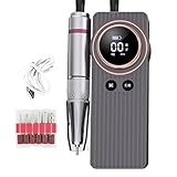 電動ネイルマシン エルエンスタジオ 携帯用ネイルマシーン 電動マシンキット 充電式ドリル 0-35000RPM スピード調節可能 正逆回転 ジェル研磨 爪やすり 爪磨き マニキュア対応