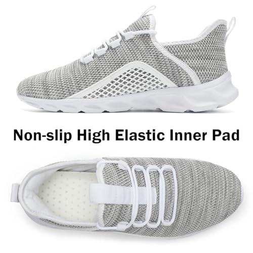 Image of DLWKIPV Womens Slip on Walking Tennis Shoes for Women Work Running Athletic Gym Sports Sneakers Lightweight Casual Shoe