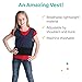 Fun and Function – Pressure Mesh Vest for Kids & Teens – Compression Vest for Kids with Sensory Issues – Navy Blue – Small