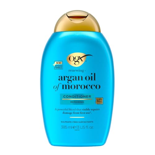 OGX Argan Oil of Morocco Hair Conditioner Hydrate and Repair Intensively Moisturises for Dry and Damaged Hair Sulfate Free Surfactants 385ml