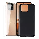 KJYFOANI for Asus Zenfone 11 Ultra Case, with [ 2 x Screen Protector Tempered Glass Film], Black Soft Silicone Cover Shockproof Bumper Protection Case for Asus Zenfone 11 Ultra (6.78') - Don't Touch