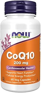 NOW Supplements, CoQ10 (Coenzyme Q10) 200 mg, Cardiovascular Health*, 60 Veg Capsules