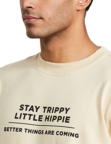 Image of Amazon Brand - Symbol Men Cotton Rich Light Weight Crew Neck Sweatshirt (Regular Fit)