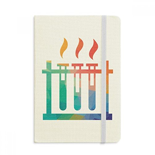 Tube Chemistry Notebook A5 couverture rigide en tissu multicolore pour notes de laboratoire