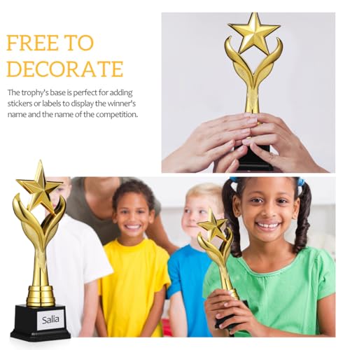 Trophée d'or 1ère place étoile de 28 cm pour remise de prix - 3