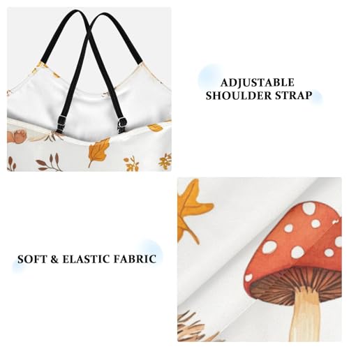 Cute Hedgehogs Girls One Piece Swimsuits Mushroom Hat Sport Halter Swimwear Beach Bathing Suit 3T3