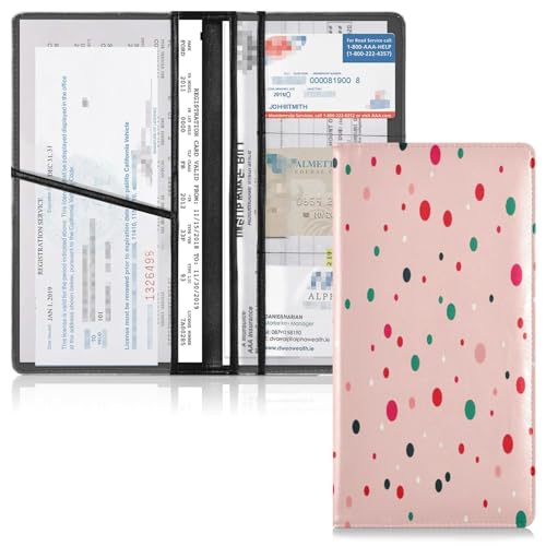 Organizador de documentos para auto cuero miniatura 2