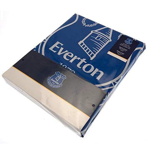 Everton Single Duvet Set Reversible Pulse Fan Blue New Official Licensed Product