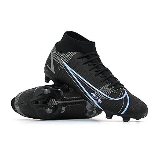 Nike Superfly 8 Academy FG/MG, Zapatos de fútbol Hombre, Black/Black-Iron Grey, 42.5 EU
