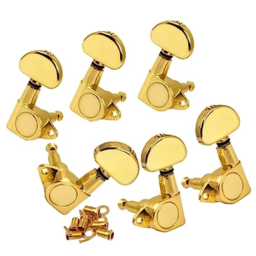 TOYANDONA 6 Pièces Mécaniques guitare boutons guitares accordeur guitare guitarlélé v guitare accordeur de guitare en demi-cercle cheville de guitare dorée réglage Composant - Les Beatles, Paul McCartney, John Lennon, RIngo Starr, George Harrison TOYANDONA 6 Pièces Mécaniques guitare boutons guitares accordeur guitare guitarlélé v guitare accordeur de guitare en demi-cercle cheville de guitare dorée réglage Composant – Image 3